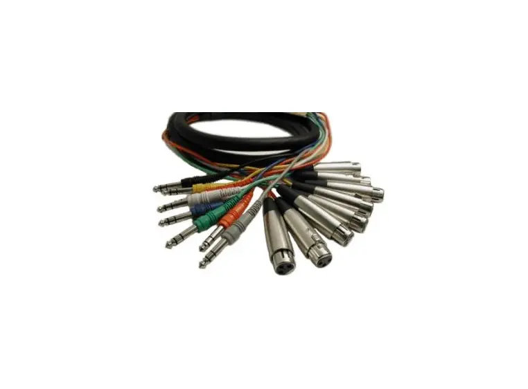 Hosa cab x 8 bal jack/F 3 m 